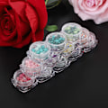 Miniatyrbillede 4 af 7: 12 farver harpiks frostet perle neglekunst dekoration 3D rhinsten til DIY manicure charme