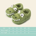 Miniatyrbillede 3 af 7: AVEKI Drenge Piger Varm Dinosaur Hus Tøfler Toddler Børn Fuzzy Indendørs Soveværelse Sko, Grøn, Størrelse: 190