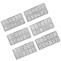 Miniatyrbillede 2 af 11: 6 stk. neglekunst stemplingsplader i rustfrit stål manicure billede skabelon DIY negle stencil værktøj