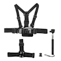 Miniatyrbild 1 av 11: 3 i 1 Universal Action Camera Tillbehör Set Kit för Gopro6 5/4/3/2 Cykling Skidåkning