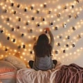 Miniatyrbillede 1 af 5: Lys til soveværelse, 12APM fe-lys, 33ft lyskæde med 100 LED'er, værelsesindretning æstetisk, lyskæde til soveværelse af Mind-Glowing, pigeværelse dekoration