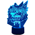 Miniatyrbillede 1 af 7: 3D Natlampe Anime Ken Kaneki Figur Akryl LED Illusion Lampe til Soveværelse Dekoration Bordlampe USB 7/16 Farver Fjernbetjening Touch Switch Tokyo Food Seed