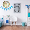 Miniatyrbillede 7 af 7: Væg ur, 12 tommer let at læse lydløs ikke-tikende farverig batteridrevet ur, til soveværelse, stue, køkken, kontor, skoleklasseværelse