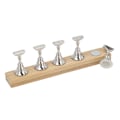 Miniatyrbillede 4 af 11: Magnetisk neglevisning stativ log legering DIY træning fingernegl display holder til skønhedssalon