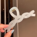 Pikkukuva 2 / 7: Hiuspinni Frosted Simple Temperament Hiuspinni Hai Clip Takana Päässä Hiukset 3 Kpl -----Keltainen