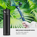 Miniatyrbild 5 av 11: Aluminiumlegering förlängningsstång USB-laddningsbar monopodtillbehör för stativstabilisator