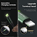 Miniatyrbillede 3 af 5: USB til Lightning iPhone data- og opladningskabel, understøtter hurtig opladning og datasynkronisering (grøn, 1,2 m), nylonflettet, USB-A, kompatibel med iPhone 13/13