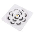 Pikkukuva 2 / 11: 7 Paria 25mm 3D Mink-ripsiä Luonnolliset Pitkät Teko-ripset Meikkiripset (J3D-26)