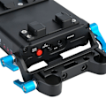 Miniatyrbild 8 av 11: V-fäste Batteriplatta Kameraströmförsörjningssystem för 5D2/3 A7 GH4/3 BMPC
