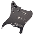 Miniatyrbilde 7 av 11: Elektrisk gitar pickup enkelt spole klar lyd 11 hull prewired pickup erstatning svart