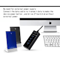 Miniatyrbild 2 av 6: USB3.0HUB 4-portars 3.0 splitter 3.0 hub hub extender hastighet usb dator splitter