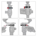 Miniatyrbild 11 av 11: Kallskoförlängningsadapterringfäste för DJI Ronin S med 1/4\" & 3/8\" skruvar