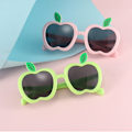 Miniatyrbild 2 av 4: Barn Solglasögon för Pojkar Flickor Äpple Forma Barn Anti-UV Solglasögon för Fotografering Utomhus Strand, för 3-12 År Gamla Flickor Pojkar, Rosa-C6