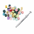 Miniatyrbillede 10 af 11: 100 stk. neglekunst blød svamp alsidig bærbar mini negleblok buffer poleringsfil tofu terninger med klip til manicure