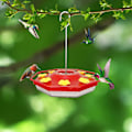 Miniatyrbillede 1 af 8: Kolibri Foderautomat med 8 Blomster Stil Fodring Porte Kolibri Foderautomat, Kolibri Foderautomater til Udendørs Hængende i Lyse Farver t
