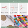 Miniatyrbillede 5 af 7: Korssting Kits Stemplet Fuldt Udvalg af Broderi Starter Kits til Begyndere DIY 14CT 2 Strands-Peacock 28.3×18.5 tommer