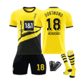 Miniatyrbild 1 av 2: 23/24 Dortmund Hemma Barn Fotbollströja Set med Strumpor och Skydd 18 MOUKOKO 3XL