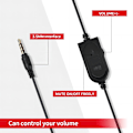 Miniatyrbild 4 av 7: 3,5 mm port trådbundet spelheadset med mikrofonvolymkontroll, stereo bas brusreducering för PS4 New Xbox One PSP PC bärbar dator surfplatta mobiltelefon
