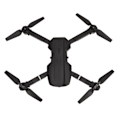 Miniatyrbild 3 av 11: RC Drönare 4k Dubbel Kamera Quadcopter Wifi Fällbar Fjärrkontroll Quadcopter 3 Vägs Hindrande Undvikande Höjdhåll Leksaker Gåvor för Pojkar Flickor Svart