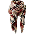 Miniatyrbillede 1 af 6: Dames Efterårs- og Vintertørklæde Tartan Tassel Blød Varmt Tæppe Tørklæder Damesjal Wraps