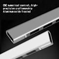 Miniatyrbild 3 av 7: USB-splitter 3.0 hub, en drag fyra aluminiumlegering USB-förlängare mini dockningsstation tillbehör
