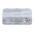 Miniatyrbillede 2 af 11: 4 æsker negletilbehør blomst perle kugle design 3D dekoration harpiks negledekorationer til DIY håndværk og manicure kunst