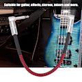 Miniatyrbild 8 av 9: 6 st 30 cm gitarr effektpedalbräda patchkabel sladd 1/4\" rätvinklig kontakt