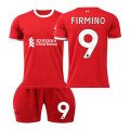 Miniatyrbillede 1 af 2: 2023-2024 Liverpool Børnefodbolddragt Sæt-Nr.9 FIRMINO#XS No.9 FIRMINO #XS