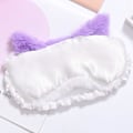 Pikkukuva 2 / 4: Söpö Kaniini Unisilmämaski Pehmo Silmälappu Matka Unimaskit Superpehmeä Hauska Silmäsuoja Lapsille Tytöille ja Aikuisille (Purppura Kettu)
