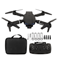 Miniatyrbild 1 av 11: RC Drönare 4k Dubbel Kamera Quadcopter Wifi Fällbar Fjärrkontroll Quadcopter 3 Vägs Hindrande Undvikande Höjdhåll Leksaker Gåvor för Pojkar Flickor Svart