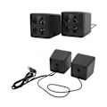 Miniatyrbild 10 av 11: Desktop Sound Mini 3,5 mm gränssnitt USB-trådbundna bärbara stereohögtalare för dator bärbar dator