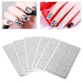 Miniatyrbillede 8 af 11: 6 stk. neglekunst stemplingsplader i rustfrit stål manicure billede skabelon DIY negle stencil værktøj