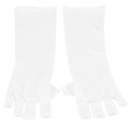 Miniatyrbillede 2 af 11: 1 par hvide nyttige anti-UV-handsker til UV-lys/lampe strålingsbeskyttelse manicure