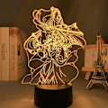Miniatyrbillede 4 af 7: Akryl Mo Dao Zu Shi Anime Illusion Lampe Wei Wuxian LAN Wangji Figur 3D Natlampe USB 7 Farve Touch/Fjernbetjening 16 Farver