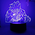 Miniatyrbillede 3 af 7: WJ Gray Fullbuster 3D LED-lampe til soveværelse Mange nattelys Anime-figur Værelsesindretning Gave 3D Illusion-lampe Goblins svans