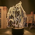 Miniatyrbillede 4 af 7: WJ 3D Illusion Lampe Anime Mo Dao Zu Shi LED Natlampe til Børns Soveværelse Dekoration RGB 16 Farver med Fjernbetjening Akryl Farverig Bordlampe