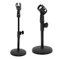 Miniatyrbild 10 av 11: Desktop Metal Tripod Fällbar Mikrofonstativ Justerbar Vinkel Disc Mikrofonfäste Hållare Stativ