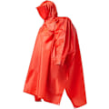 Pikkukuva 1 / 6: Aikuisten kevyt vedenpitävä hupullinen sadeponcho taskulla - Unisex-sadetakki retkeilyyn, telttailuun ja hätätilanteisiin Red