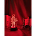 Miniatyrbillede 2 af 7: WJ Anime Illusion Lampe 3D Lampe Katsuki Bakugo Figur Børneværelse Soveværelse Belysning Anime PXJD My Hero Academia-A