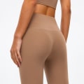 Miniatyrbilde 2 av 5: Høytlivsde leggings for kvinner - Myke, magekontrollerende slankende yogabukser for trening og løping (M)
