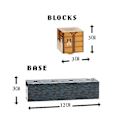Miniatyrbillede 2 af 5: Minecraft Byggeklodser Skrivebordslampe Diy Syning Bordlampe Legetøj Usb Opladning