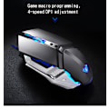 Miniatyrbillede 3 af 6: pro mus med ledning til spil, der spiser kyllingemaskiner, gaming makro, bærbar computer, hjemmekontoret, grå