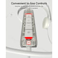 Miniatyrbillede 3 af 7: HW02 USB-headset med mikrofon, støjreduktion og indbygget kontrol, superlet, ultrakomfortabelt computerheadset til bærbar pc, On-Ea