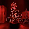 Miniatyrbilde 2 av 5: 3D LED-lampe Anime Black Clover Asta for soverom dekor nattlys bursdagsgave rom bordlampe