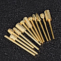 Miniatyrbild 7 av 11: 12 st/set Legering Volfram Stål Guld Nagelborr Bits Fil Slipning Huvud Manikyr Vård Verktygssats