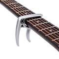 Miniatyrbild 11 av 11: Enhandsgrepp för gitarr med snabbväxling i metall för klassiska gitarrer, silver