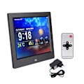 Miniatyrbild 1 av 11: 8 tums multifunktionell smart WiFi digital fotoram klocka väderprognos TFT 4:3 skärm