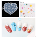 Miniatyrbillede 2 af 2: Neglekunst skabeloner 3D silikone akryl negl udskåret form DIY manicure værktøj 01#