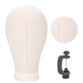 Miniatyrbilde 3 av 9: Øvingslerret Mannekenghode Styling Parykkhode Modell Mannekenghode Parykkholder (22 tommer)