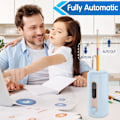 Miniatyrbild 2 av 7: Elektrisk pennvässare, helautomatisk pennvässare, automatisk in & ut, uppladdningsbar handsfree-pennvässare för 6,9-12 mm, H blue